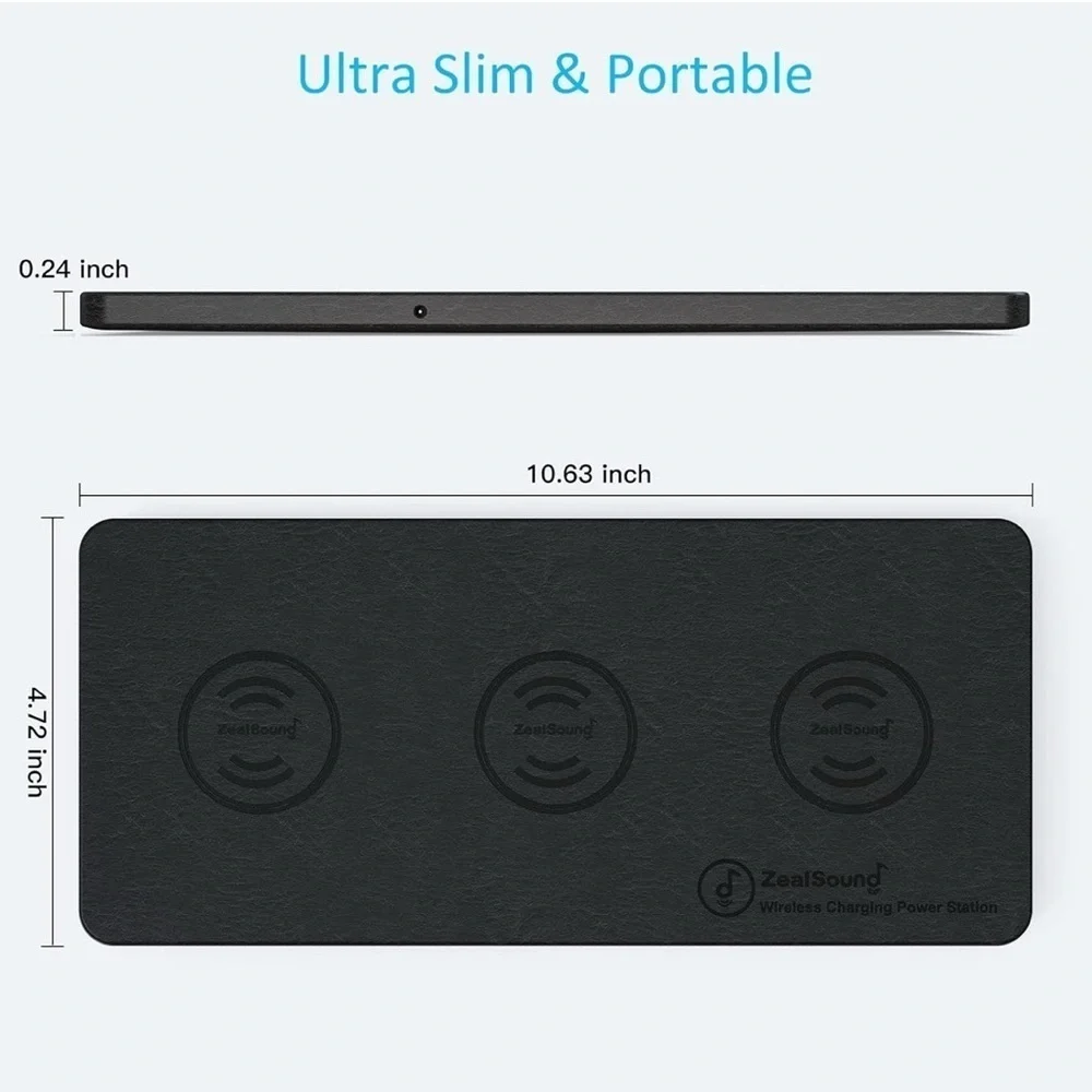 Wireless Charging Station - Black (054)